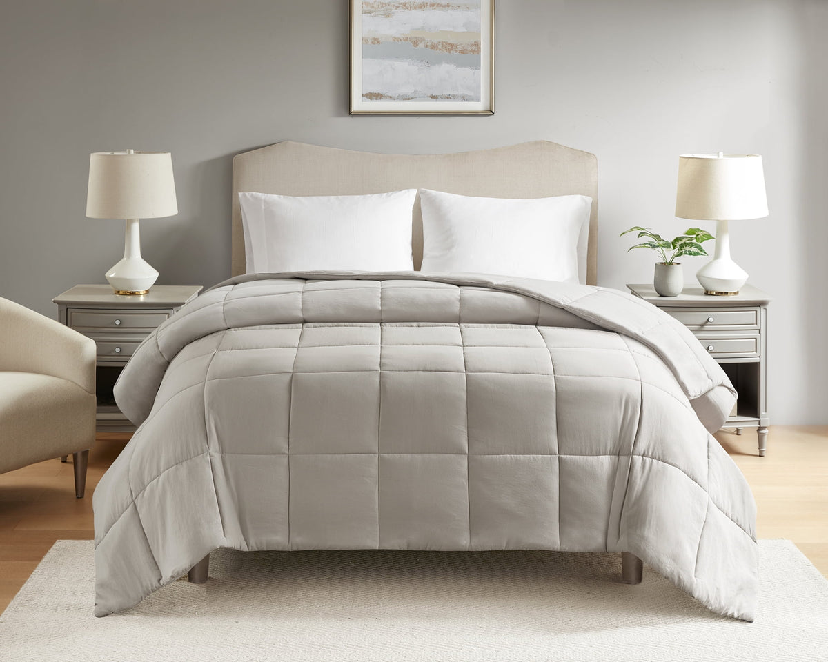 Velmora™ Full/Queen Comforter, Down Alternative, All-Season, White