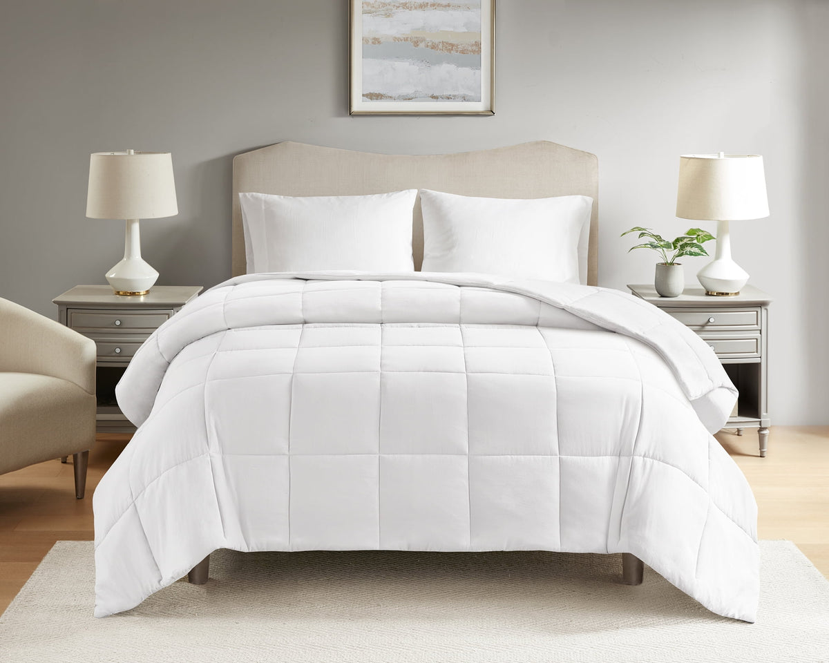 Velmora™ Full/Queen Comforter, Down Alternative, All-Season, White