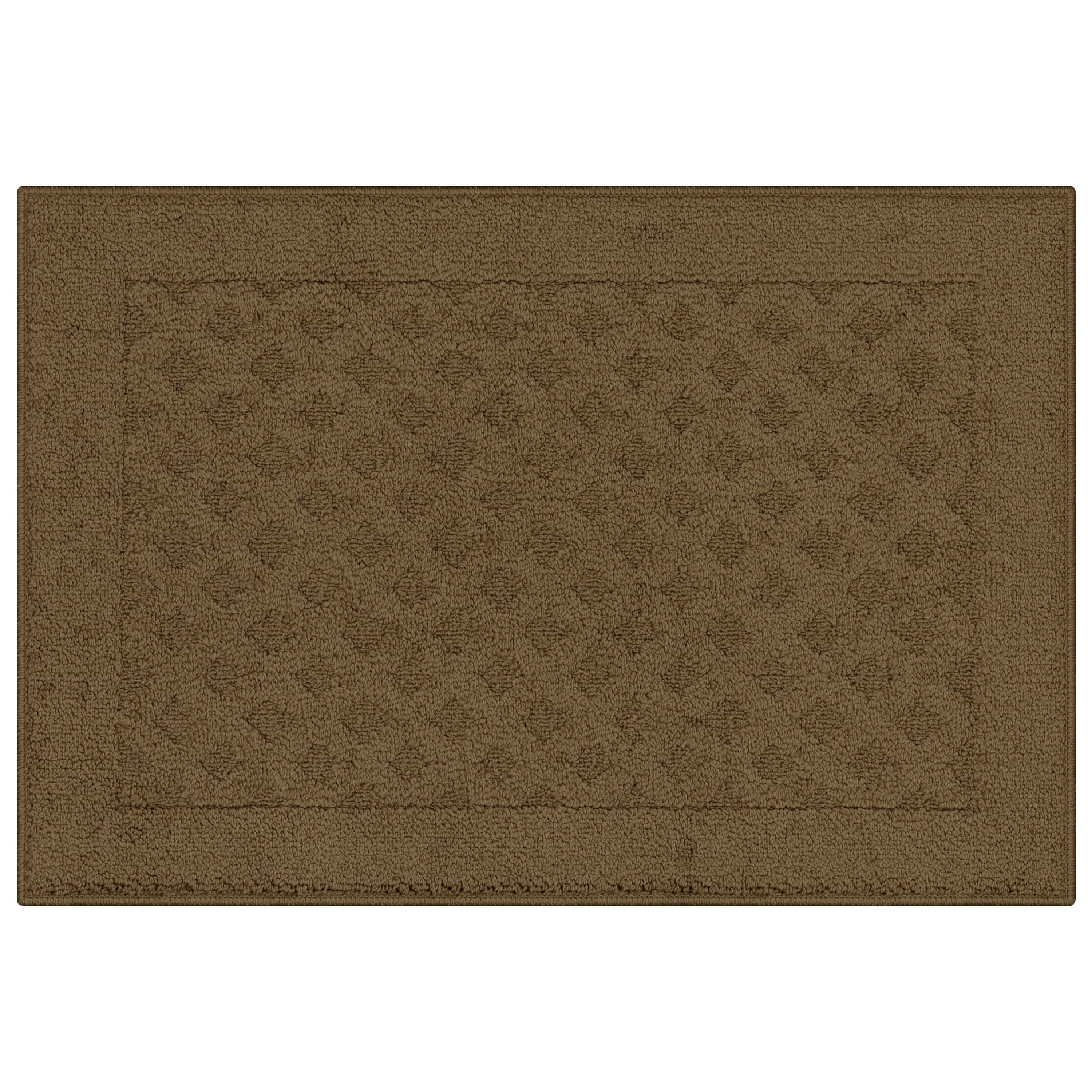 Velmora™ (2 pack) Dylan Solid Diamond Indoor Accent Rug, Beige, Skid-Resistant, 2 ft 6 in x 3 ft 10 in