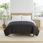 Velmora™ Plaid Quilt, Full/Queen, Blue & White, Lightweight & Reversible Bedding