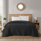 Velmora™ Stitched Corded Quilt, White, Full/Queen Bedding