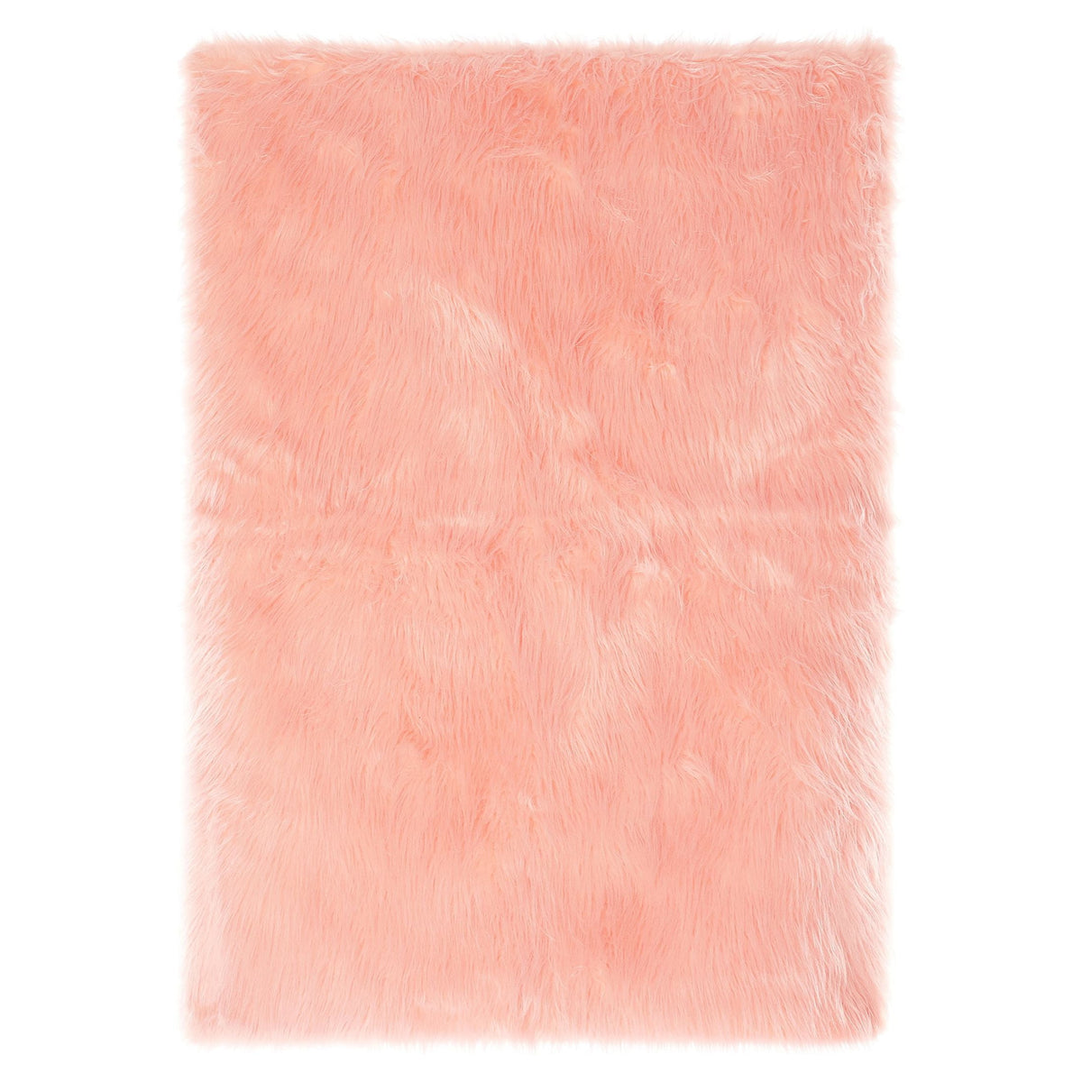 Velmora™ Grey Faux Fur Area Rug, Non-Skid, 30 in x 46 in