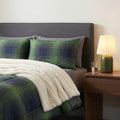 Velmora™ Western Plaid 3-Piece Green Comforter Set, Full/Queen