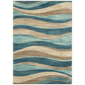 Velmora™ Blue Brown Waves Indoor Area Rug, 7 ft x 10 ft