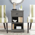 Velmora™ Griffin Solid Casual One Drawer Side Table, Grey