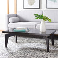 Velmora™ Josef Retro Lacquer Floating Top Coffee Table, Black/Black