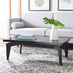 Velmora™ Josef Retro Lacquer Floating Top Coffee Table, Black/Black