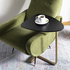 Velmora™ Kaiya Contemporary Glam C-Table, Black/Gold, Black/Gold