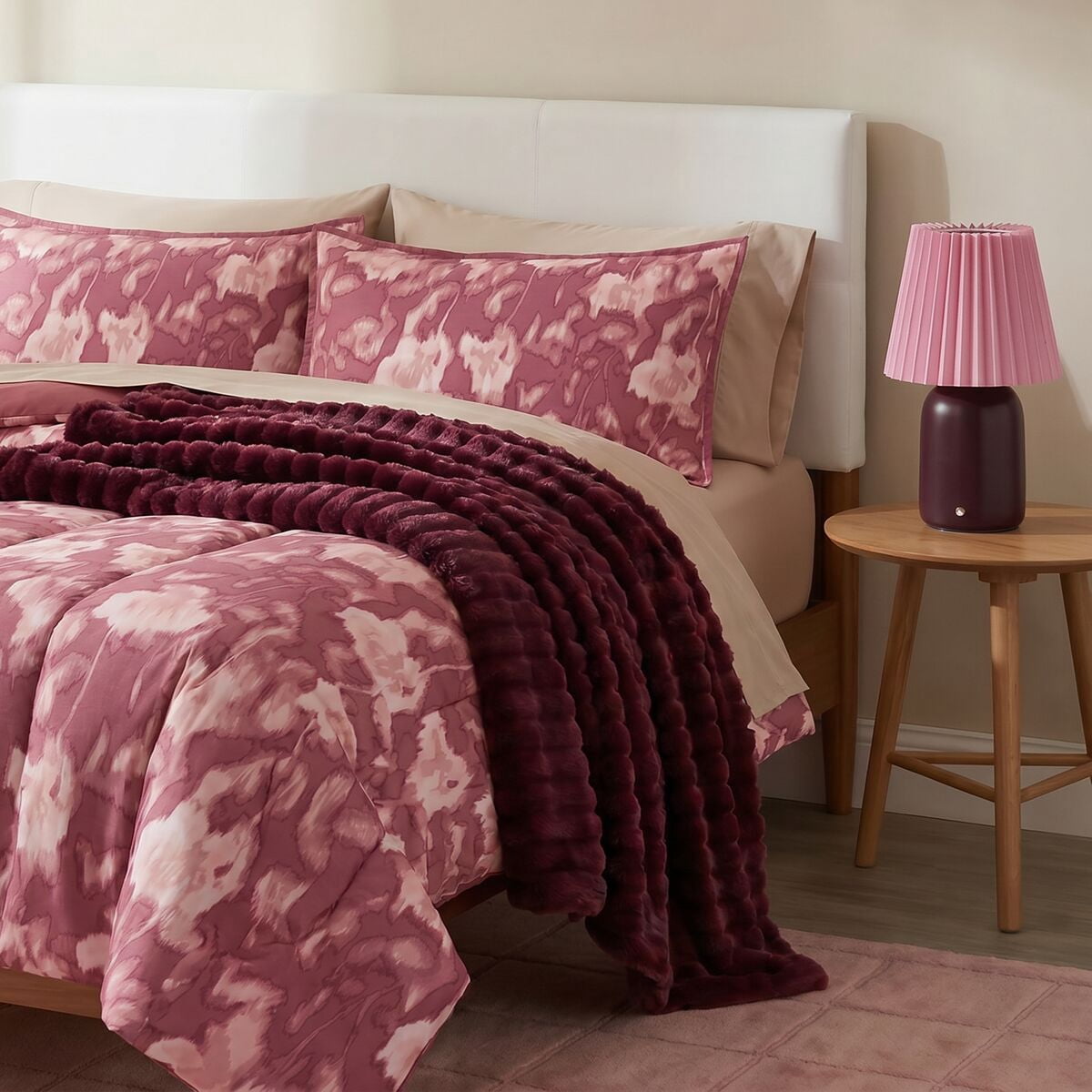 Velmora™ Leopard Print 3-Piece Neutral Comforter Set, Full/Queen