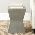 Velmora™ Lotem Solid Curved Square Top Accent Table, French Grey