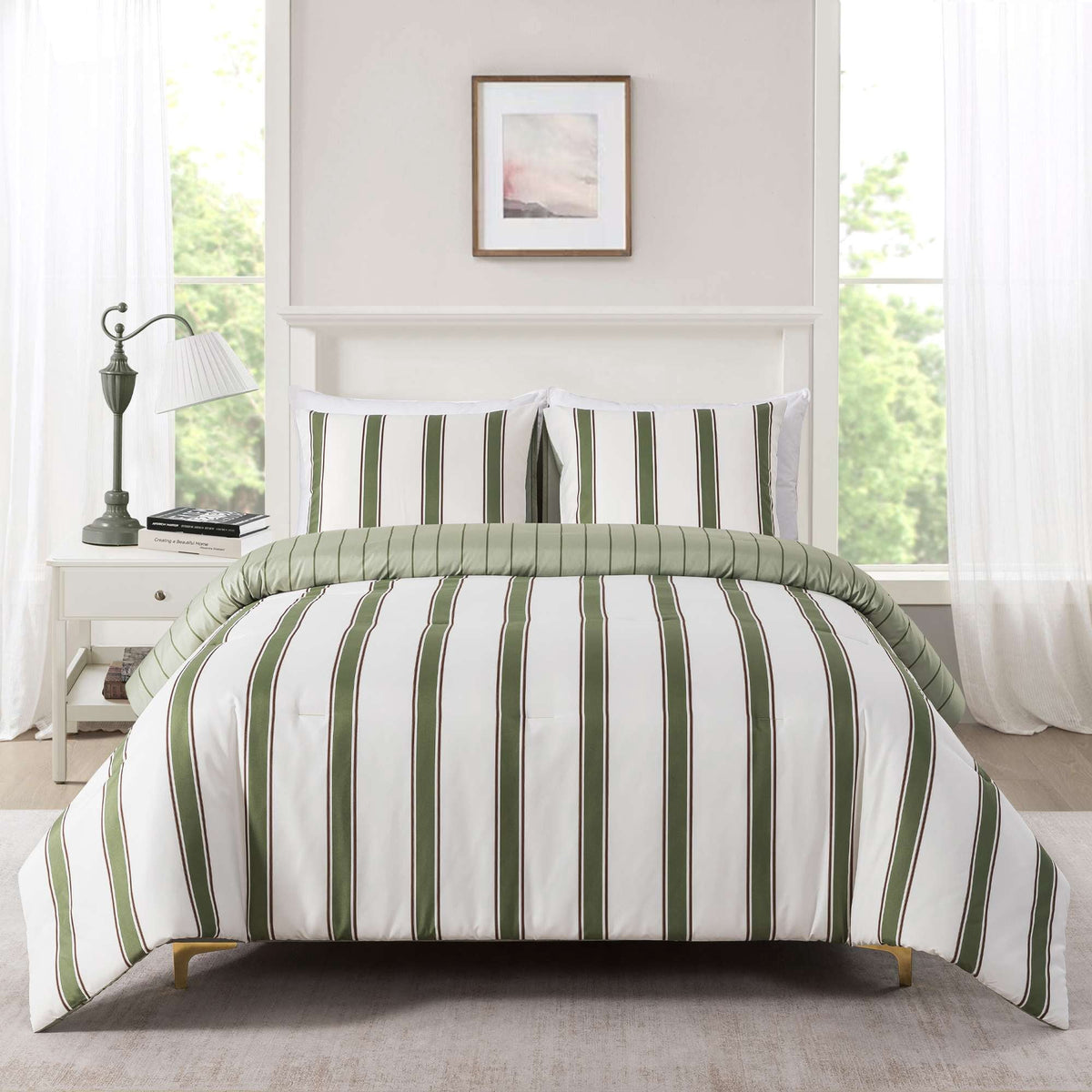 Velmora™ Full/Queen Comforter Set, All-Season, 3-Piece, Pink