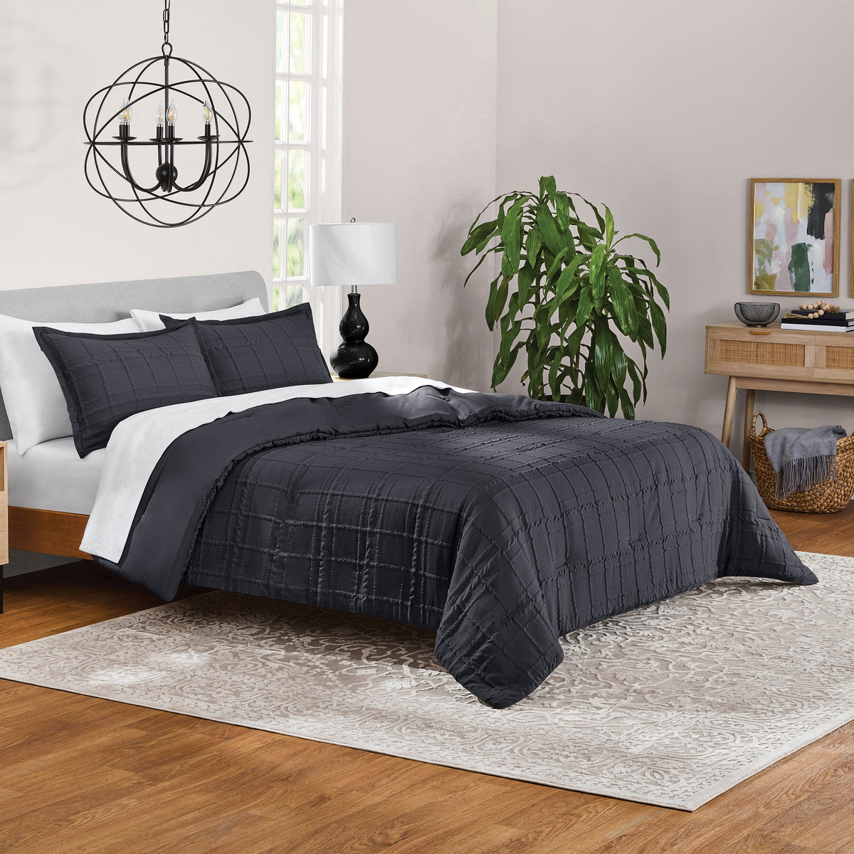 Velmora™ Full/Queen Comforter Set, All-Season, 3-Piece, Pink