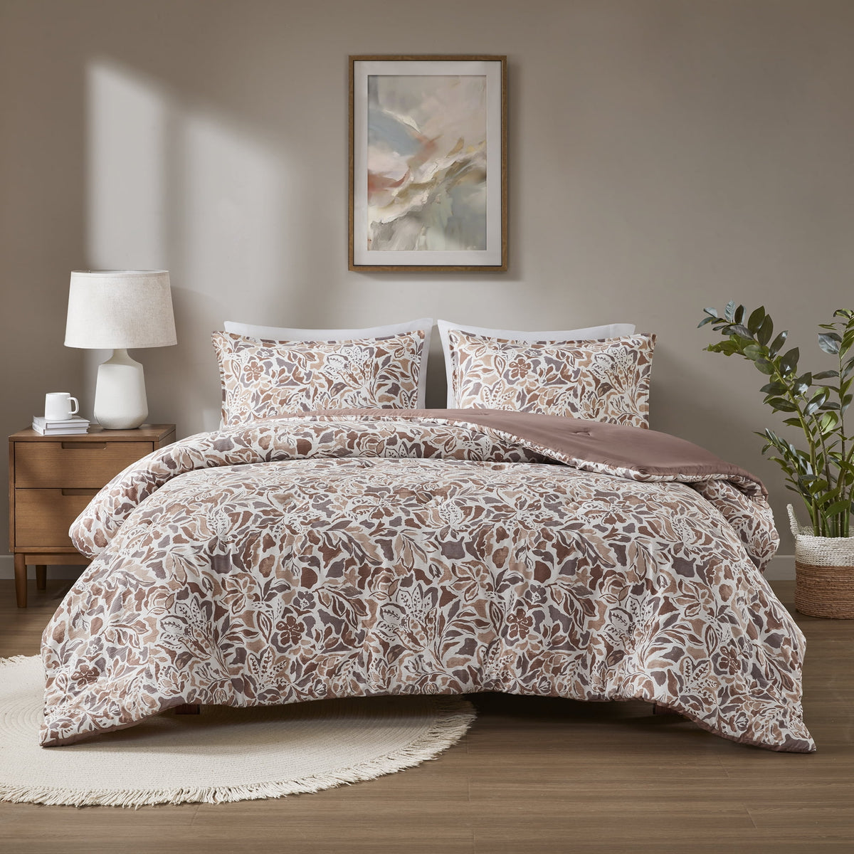 Velmora™ Full/Queen Comforter Set, All-Season, 3-Piece, Pink
