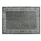 Velmora™ Green Bordered Tufted Washable Area Rug, 5 ft x 7 ft