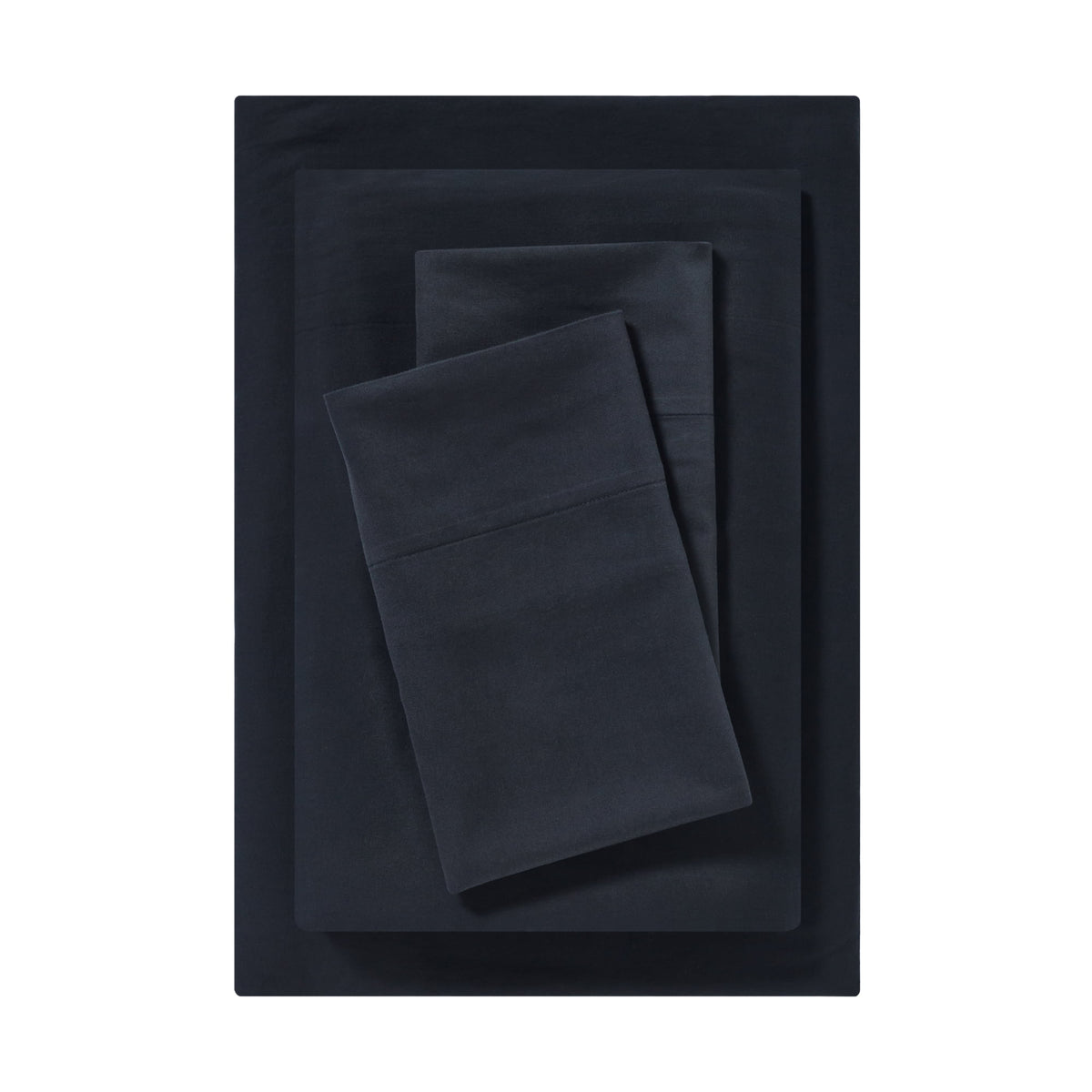 Velmora™ Dreamy Soft 4-Piece Bed Sheet Set, 100% Cotton, 220 Thread Count Brushed and Washed Sateen, Deep Pocket, Queen, Bay Leaf