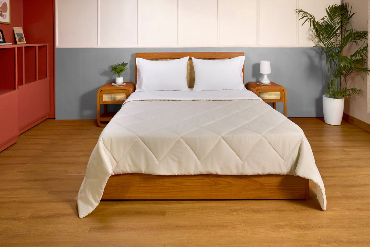 Velmora™ Full/Queen Comforter, All-Season Reversible Microfiber, Black