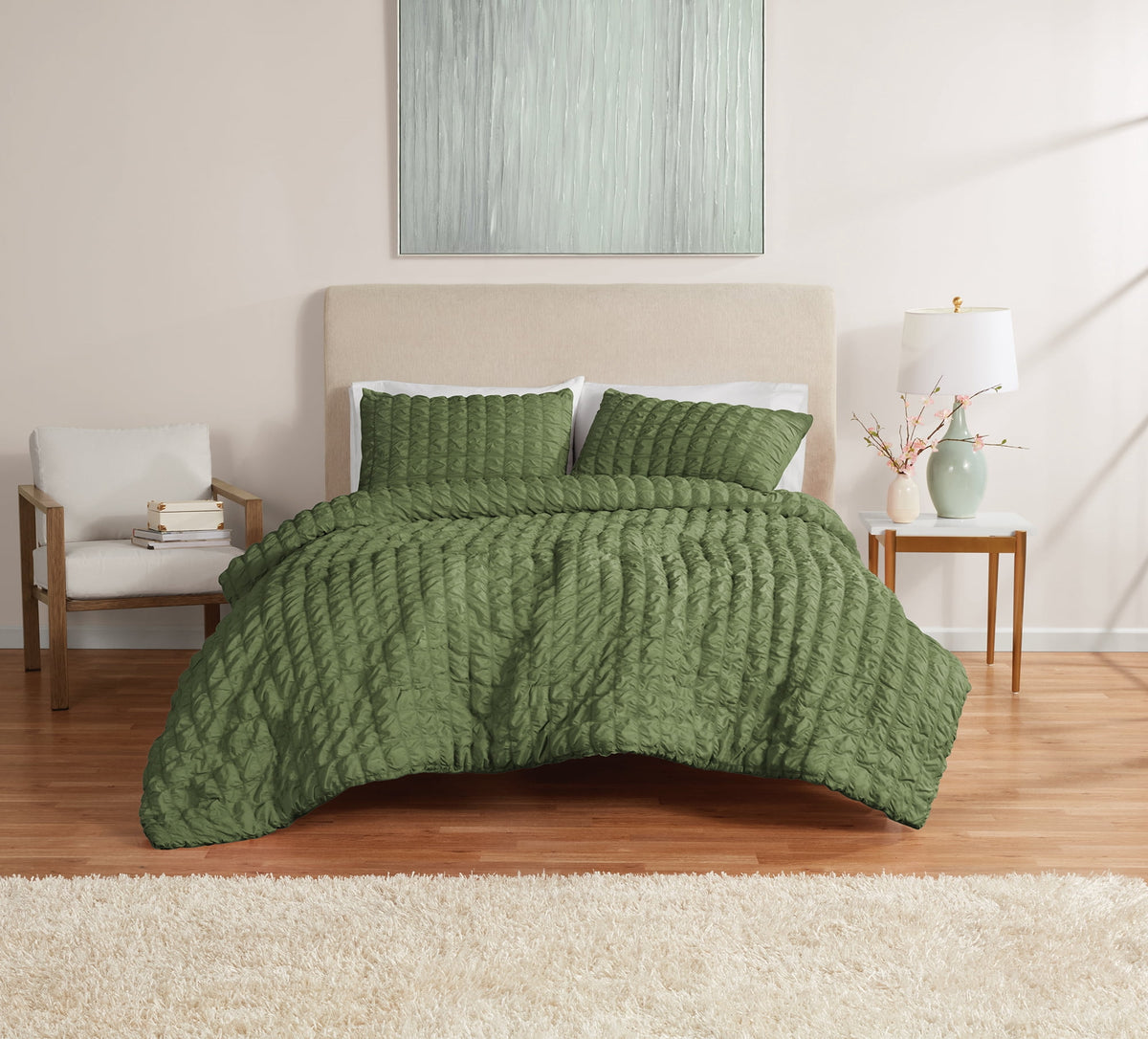 Velmora™ Full/Queen Comforter Set, All-Season, 3-Piece, Pink