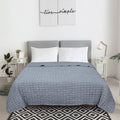 Velmora™ Check Matelasse Quilt, Washed Indigo, Full/Queen