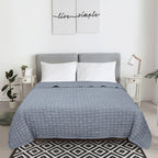 Velmora™ Check Matelasse Quilt, Washed Indigo, Full/Queen