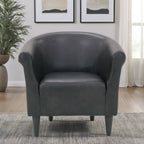 Velmora™ Marlee Barrel Accent Chair, Sedona Black