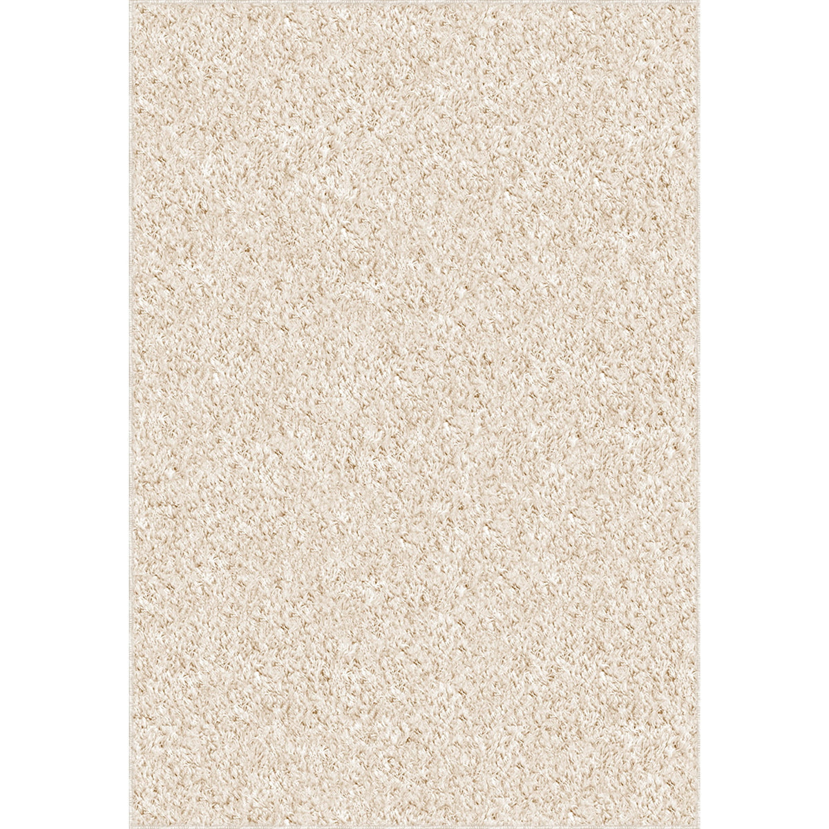 Velmora™ 5 ft x 7 ft Gray Microfiber Plush Shag Area Rug