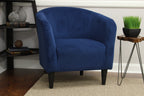 Velmora™ Microfiber Tub Accent Chair, Blue