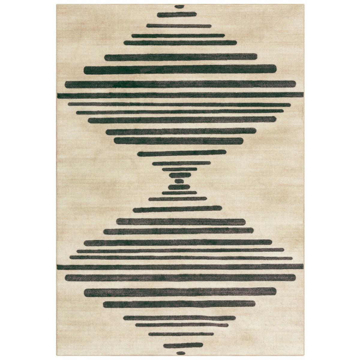 Velmora™ Diamond Soundwave Indoor Area Rug, Gray Neutral, 7 ft x 10 ft