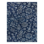 Velmora™ Navy Space Indoor Kids Rug, 4' x 5'5"