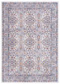 Velmora™ Neutral Multi Area Rug, 5 ft x 7 ft, Grey/Blue Rust