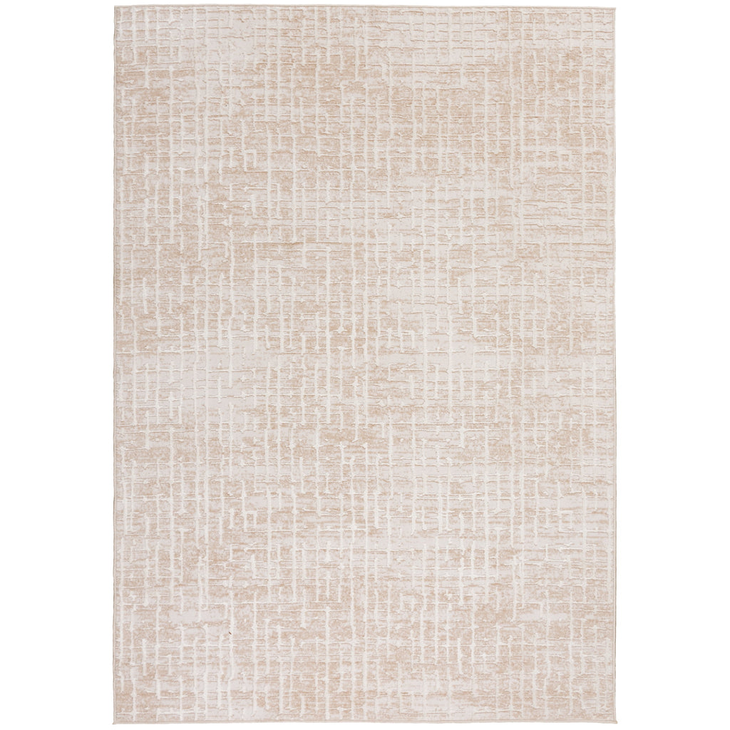 Velmora™ Raised & Sculpted Neutral Abstract Indoor Area Rug, 5 ft x 7 ft