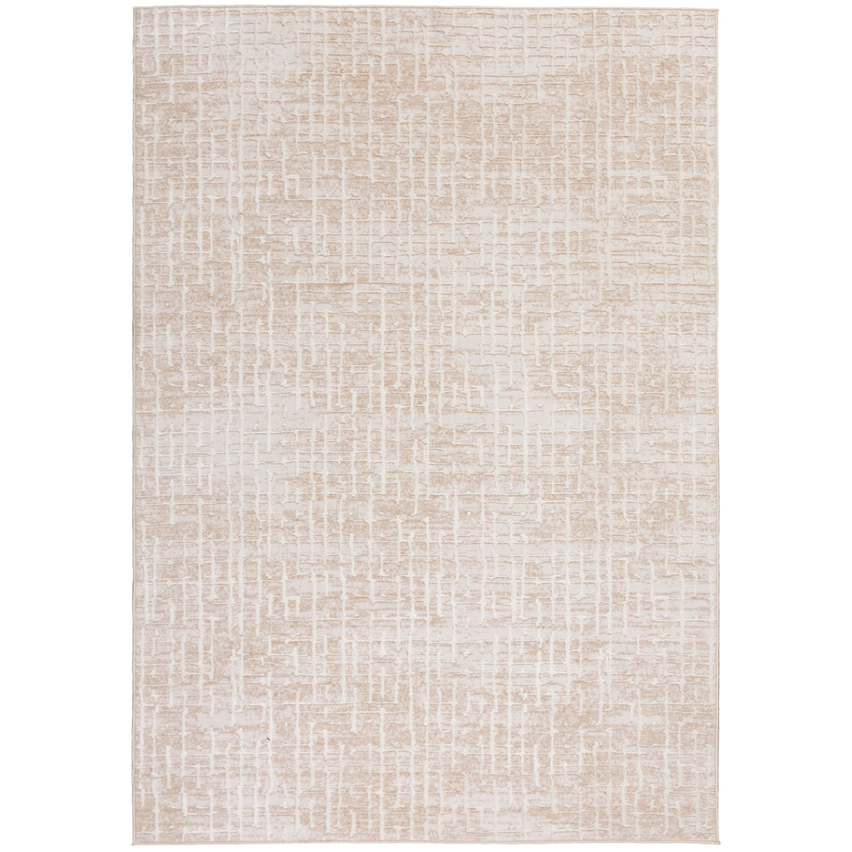 Velmora™ Raised & Sculpted Neutral Abstract Indoor Area Rug, 5 ft x 7 ft