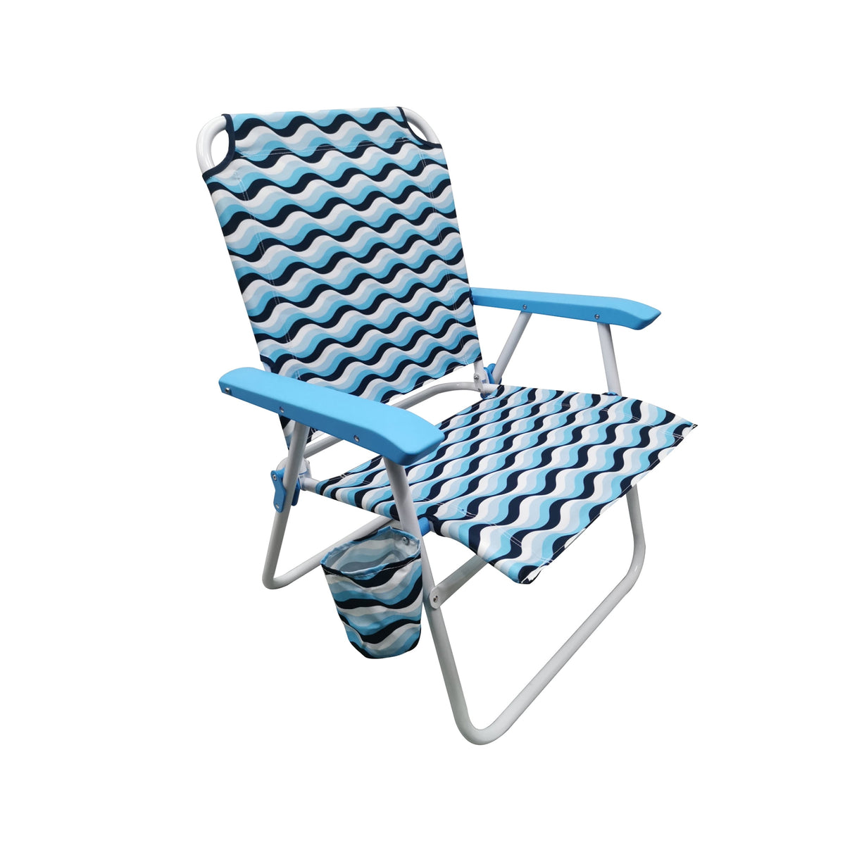 Velmora™ Oversize Fabric Chair, Blue Wave