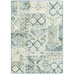 Velmora™ Patchwork Loop Print Blue Green Indoor Area Rug, 5' x 7'