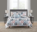 Velmora™ Reversible Marble Diamond 10-Piece Bed in a Bag Bedding Set, Queen