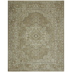 Velmora™ Traditional Plush Beige Medallion Indoor Area Rug, 7' 9" x 10'