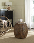 Velmora™ Remi Modern Rattan End Table, Brown/Multi