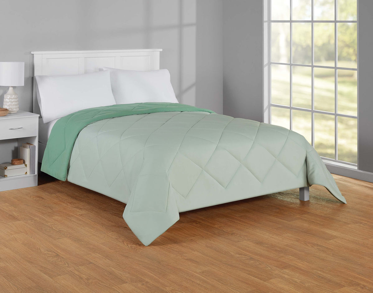 Velmora™ Full/Queen Comforter, All-Season Reversible Microfiber, Black