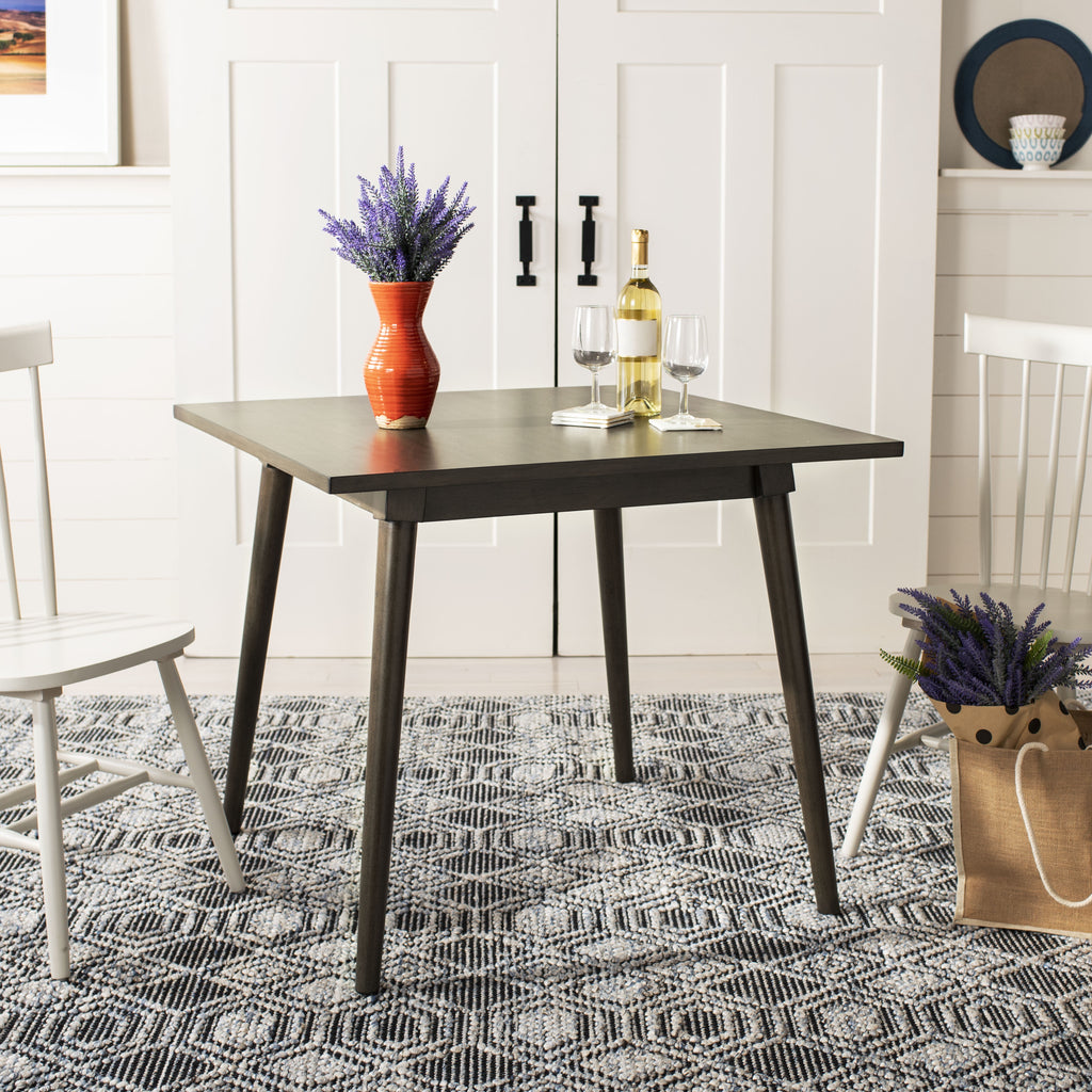 Velmora™ Simone Traditional Solid Square Dining Table, Dark Walnut