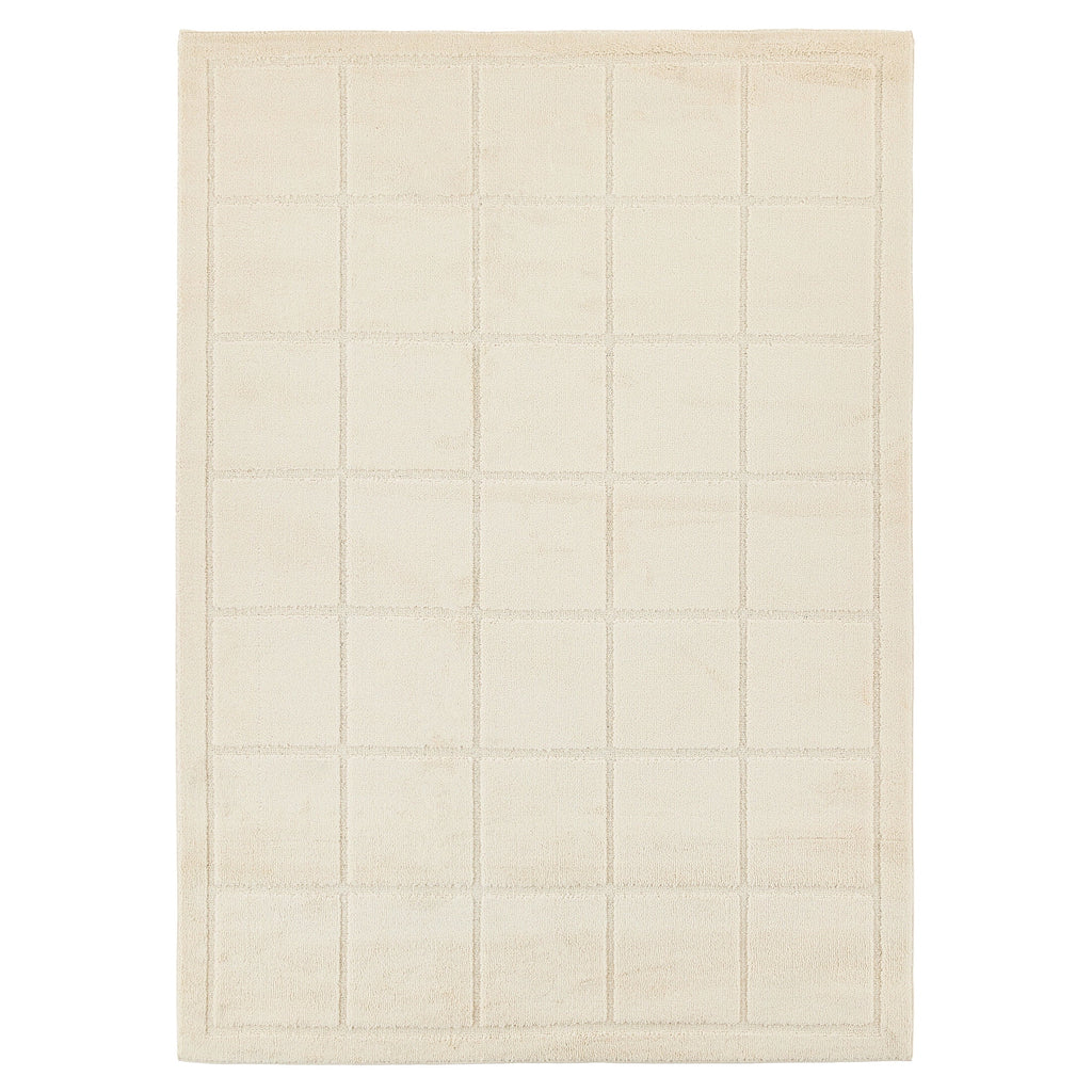 Velmora™ Solid High Low Tufted Grid Dark Gray Indoor Area Rug, 5' x 7'