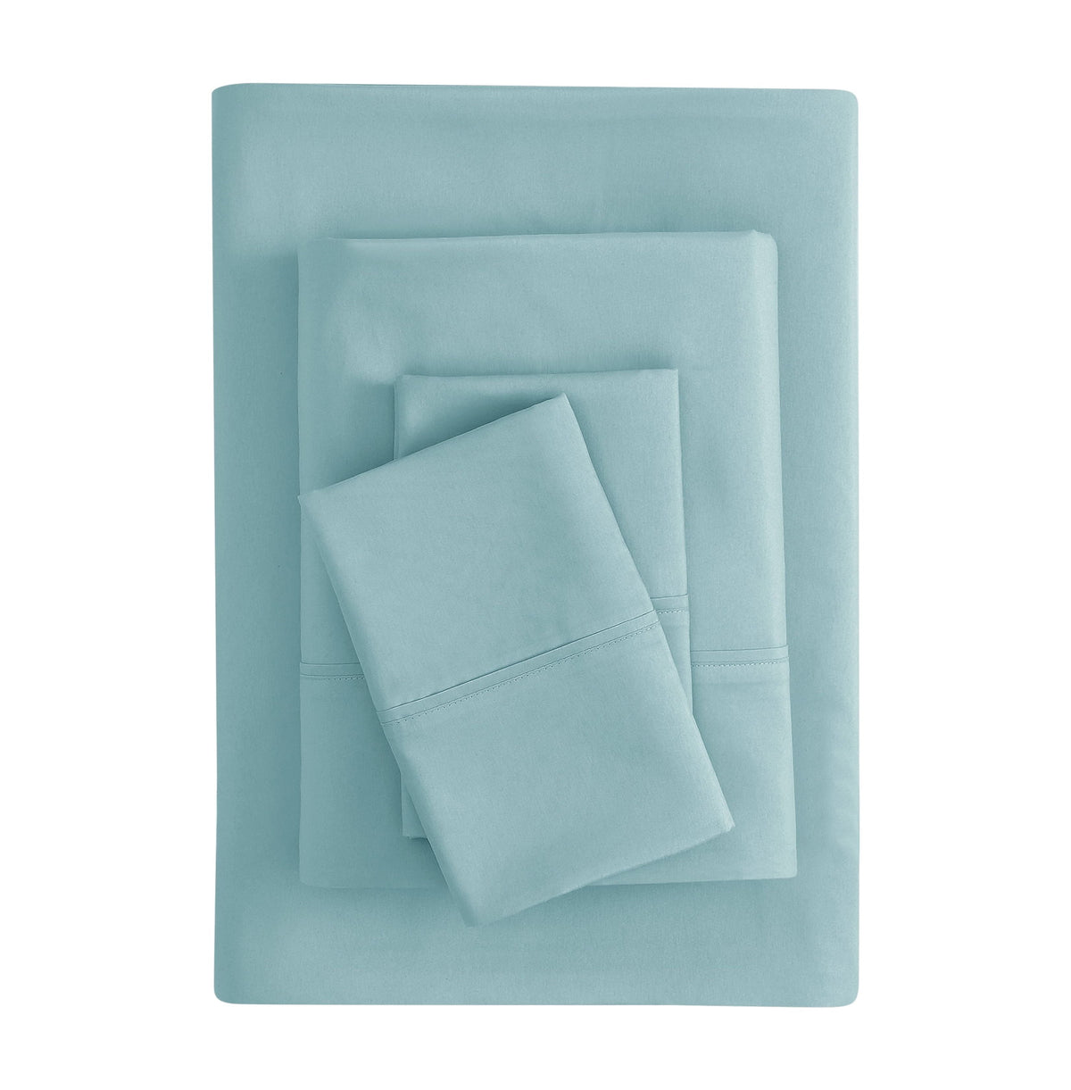 Velmora™ Super Soft Brushed Microfiber Bed Sheet Set, Blue Cove, King, 4 Piece