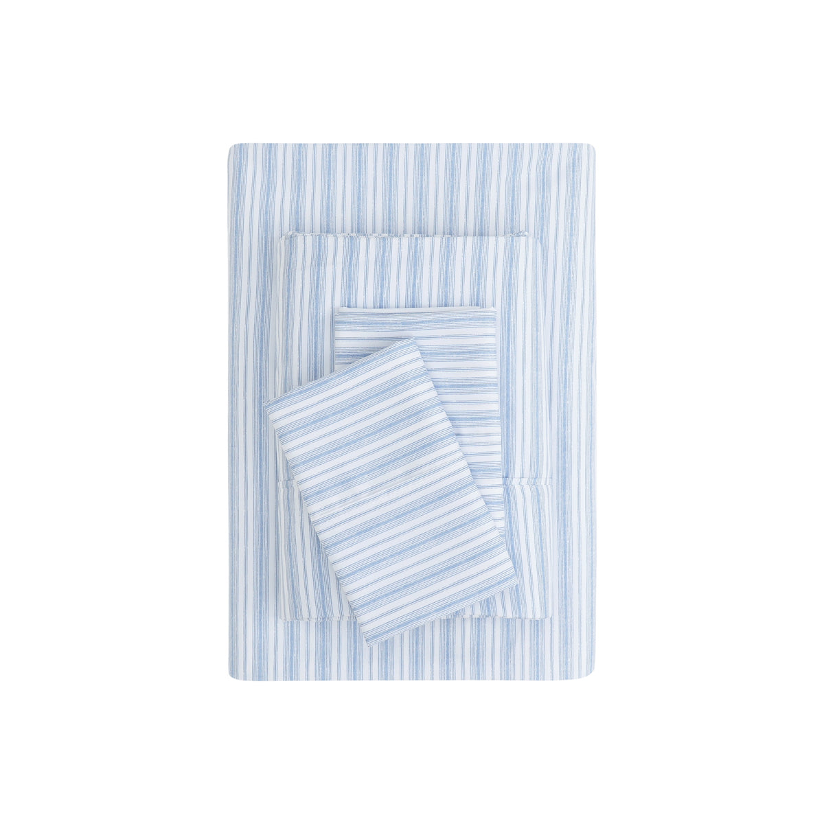 Velmora™ Super Soft Brushed Microfiber Bed Sheet Set, Blue Cove, King, 4 Piece
