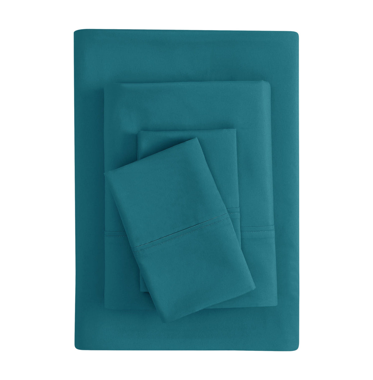 Velmora™ Super Soft Brushed Microfiber Bed Sheet Set, Blue Cove, King, 4 Piece