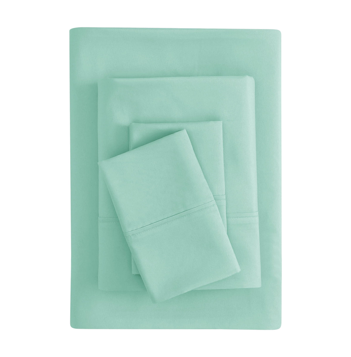 Velmora™ Super Soft Brushed Microfiber Bed Sheet Set, Blue Cove, King, 4 Piece