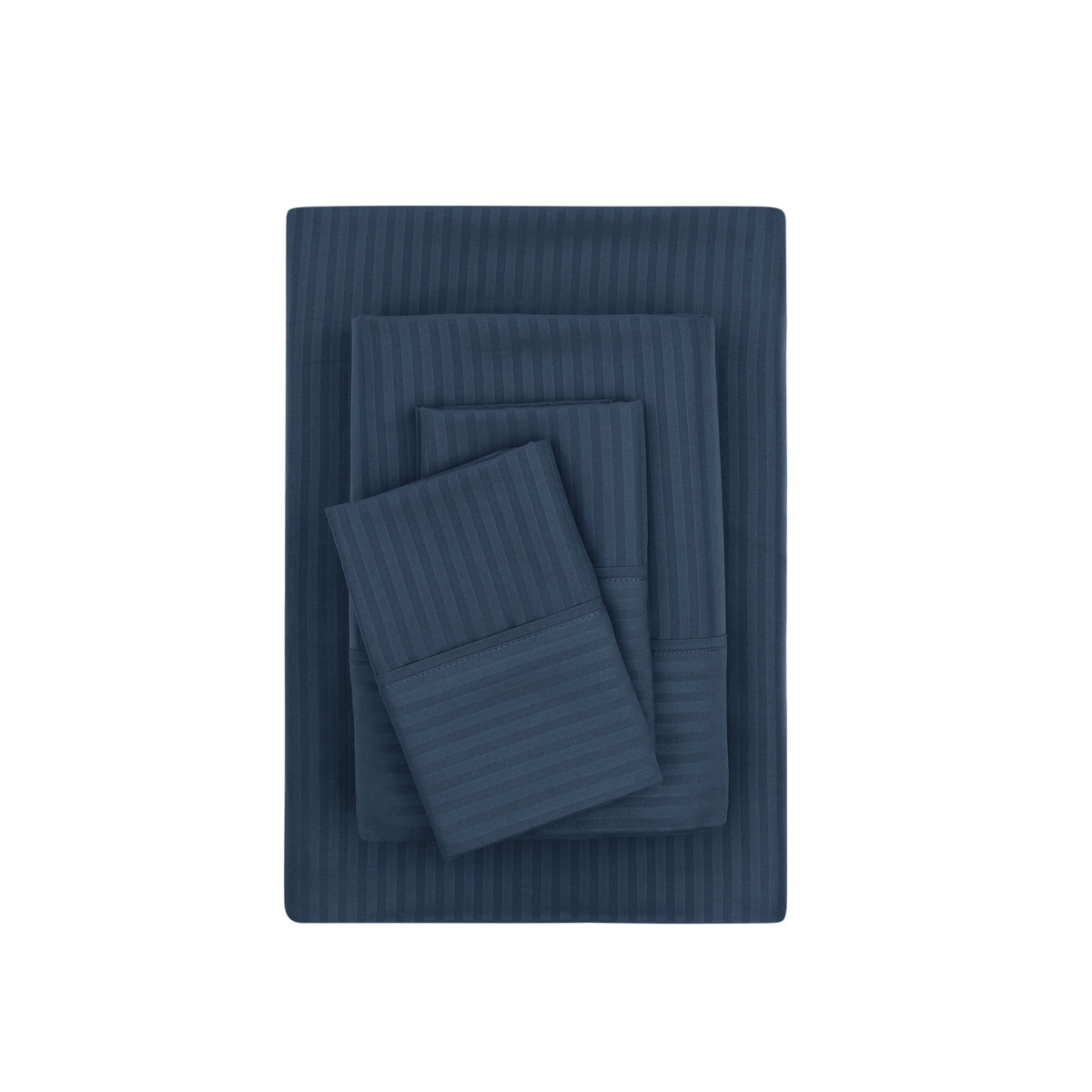 Velmora™ Super Soft Brushed Microfiber Bed Sheet Set, Blue Cove, King, 4 Piece