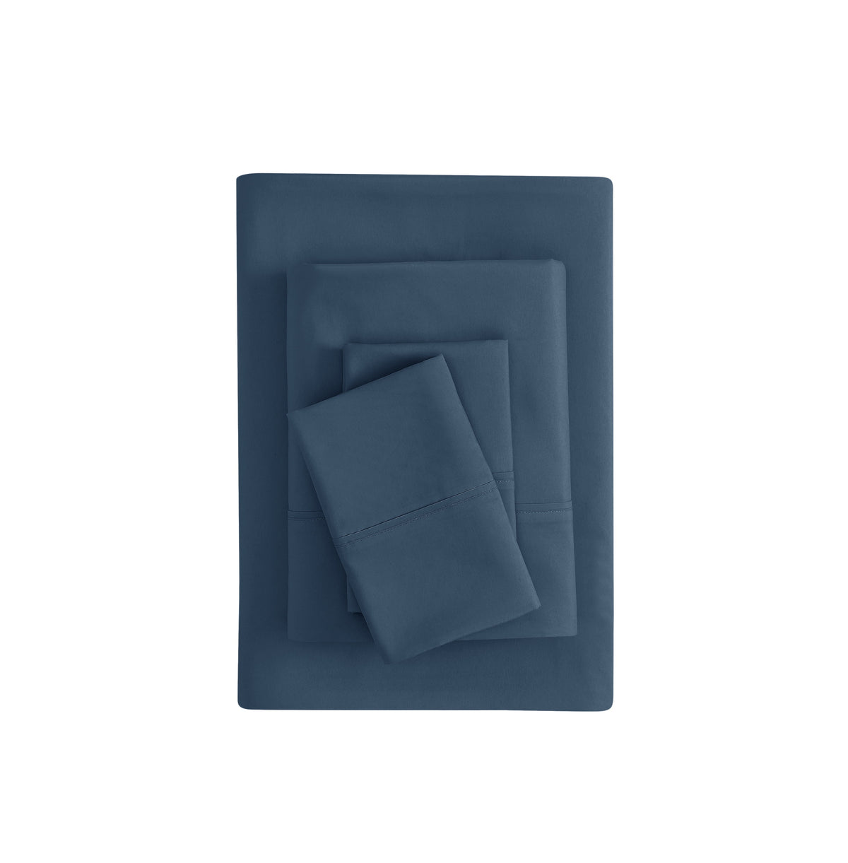 Velmora™ Super Soft Brushed Microfiber Bed Sheet Set, Blue Cove, King, 4 Piece