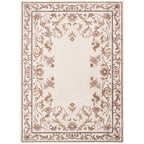 Velmora™ Tan Floral Faux Fur Indoor Area Rug, 4 ft x 5 ft 6 in