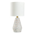 Velmora™ Terrazzo Table Lamp with White Drum Shade, 16.75 in