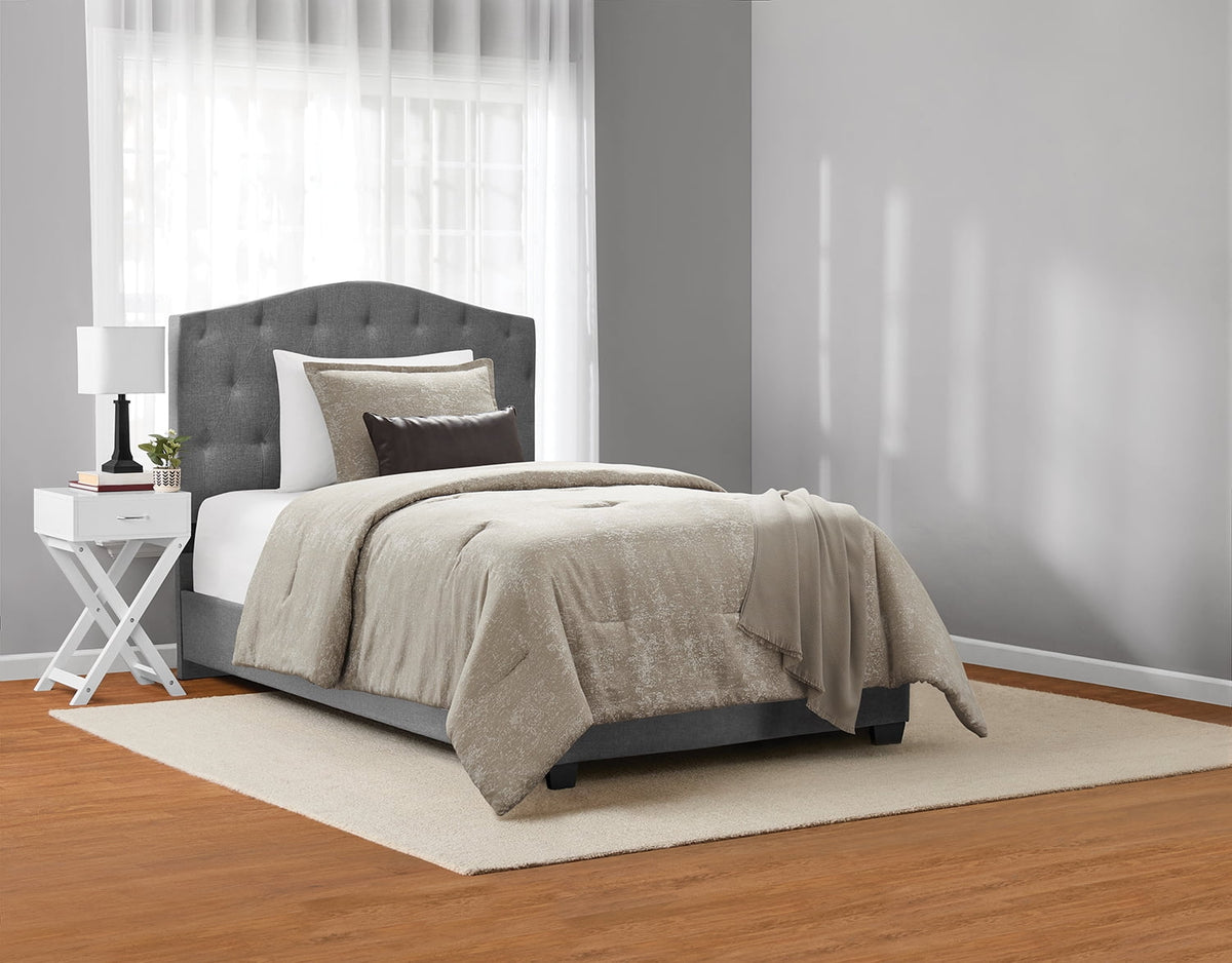 Velmora™ King Comforter Set, 5-Piece, All-Season, Black Cozy Plush