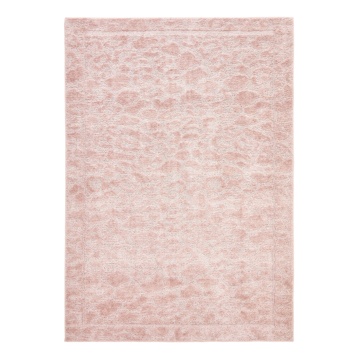 Velmora™ Neutral Pink Cheetah Print Indoor Area Rug, 5 ft x 7 ft