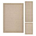 Velmora™ Faux Sisal Red Border Indoor Area Rug Set, 3 Piece